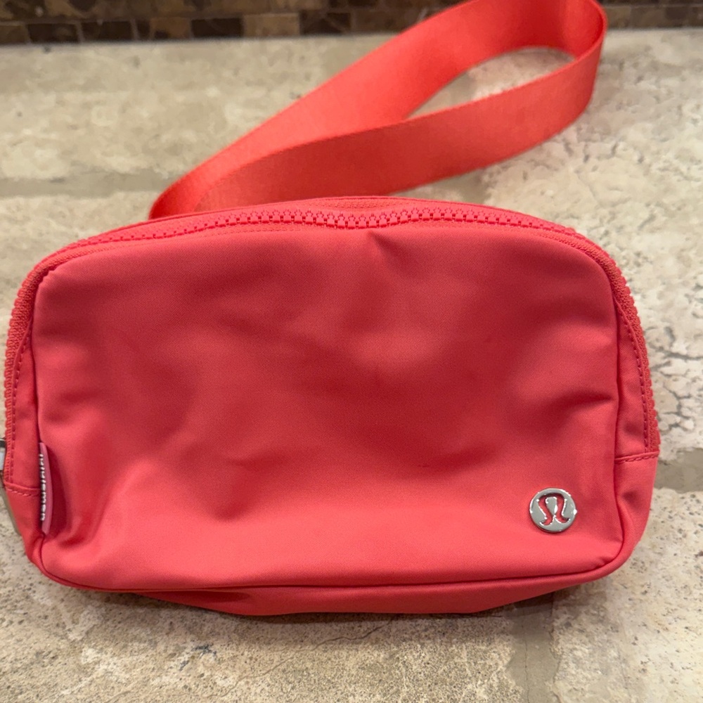 lululemon athletica Coral-Red Crossbody Pouch